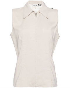 Топ с классическим воротником, нейтральный цвет Del core