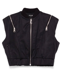 Дутый жилет, черный Del core