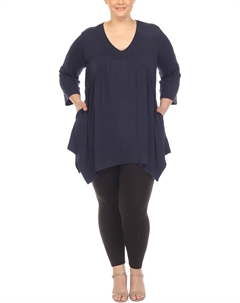 Блузка женская, темно-синий White mark