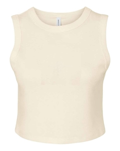 Женская майка Micro Rib Muscle Crop, цвет solid natural blend Bella+canvas