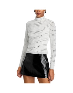 Melvina Top Женский украшенный полиэстеровый пуловер-топ, цвет whisper white Steve madden