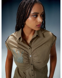 Блузка Debdale Heritage с короткими рукавами, цвет covert green Bench