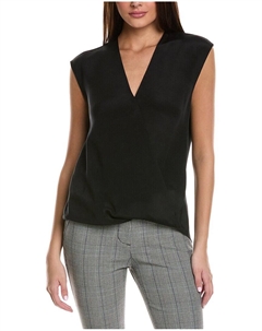 3.1 Шелковая блузка с драпировкой Phillip Lim, черный 3.1 phillip lim