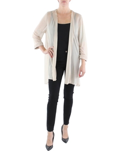 Женский сетчатый прозрачный блейзер Duster, цвет champagne R&m richards