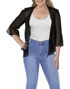 Женский декорированный кардиган-топ, черный R&m richards