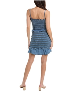 Платье-футляр из джинсовой ткани со сборками Étoile, синий Isabel marant