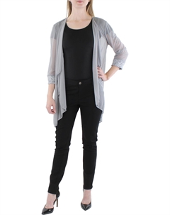 Женский сетчатый прозрачный блейзер Duster, серебряный R&m richards