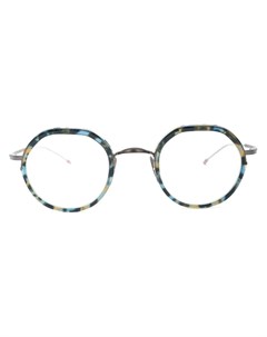 Thom browne eyewear очки в круглой оправе черепаховой расцветки 45 синий Thom browne eyewear