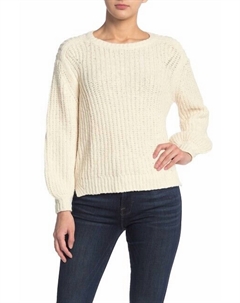 Свитер Swing Crew Neck из хлопка грубой вязки в цвете Off White Frame