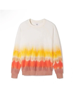 Женская кофта Blanketblend Crewneck Tie Dye Desert Sunset в оранжевом цвете Феат