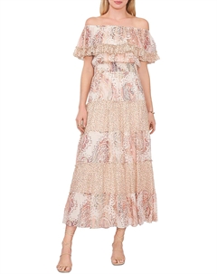 Женский дневной длинный сарафан, цвет tapioca sundown Vince camuto