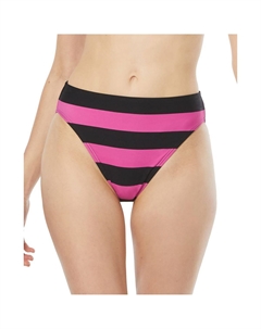 Женские полосатые плавки с высокой талией, раздельные, цвет cerise Michael michael kors