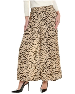 Укороченные брюки Wide Leg, коричневый Vince camuto