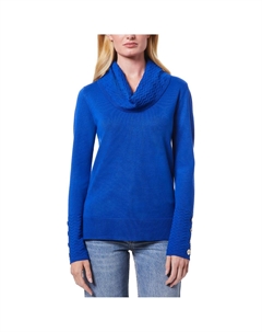 Женский свитер-пуловер из вискозы с шевронным узором, цвет angelfish blue Melissa paige