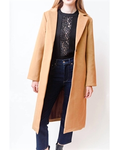 Классическое пальто цвета кэмел, коричневый Unreal fur