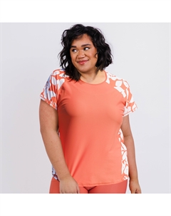 Женский свободный топ Adele с коротким рукавом, цвет rust/rusty rose Calypsa