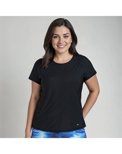 Женский свободный топ Adele с коротким рукавом, черный Calypsa