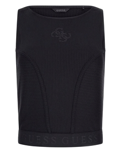 Топ без рукавов, черный Guess