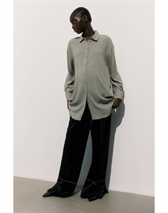 Блуза-Рубашка Mama до и после с поясом, хаки H&m