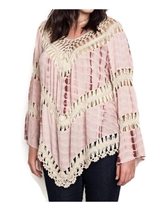 Туника в технике тай-дай крючком - Plus In Pink Umgee