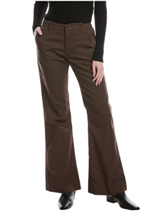 Расклешенные брюки средней посадки RE/DONE цвета шоколада, коричневый Redone