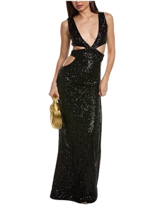 Платье макси Chrissy, черный Retrofete