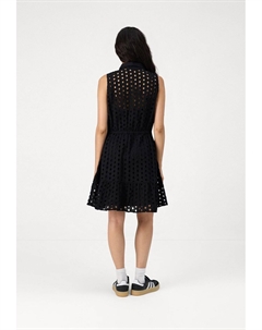 Повседневное платье EYELET MINI SHIRT DRESS, черный Gap