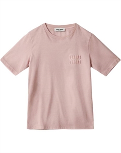 Футболка женская розовая Miu miu