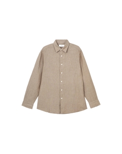 Рубашка унисекс хаки, хаки Uniqlo