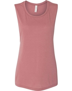 Женская майка-топ Flowy Scoop Muscle, цвет mauve Bella+canvas
