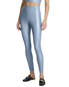 Леггинсы из искусственной кожи в винтажном синем цвете Commando