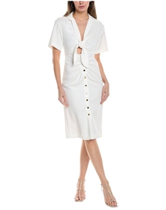 Платье Сандро Миди, бежевый Sandro