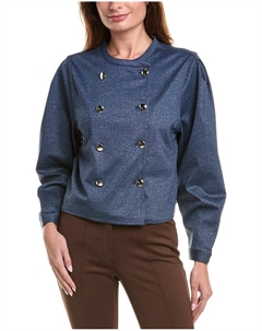 Двубортный пиджак, синий Vince camuto