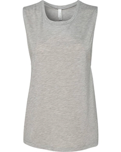 Женская майка-топ Flowy Scoop Muscle, цвет athletic heather Bella+canvas