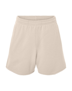 Женские обрезанные флисовые шорты, цвет heather dust Bella+canvas