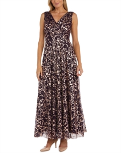 Женское макси плиссированное вечернее платье R&m richards