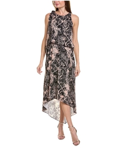 Платье макси с завязками на плечах от, черный Cedric charlier