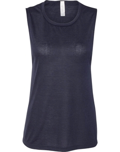 Женская майка-топ Flowy Scoop Muscle, цвет midnight Bella+canvas