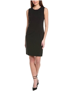 Платье-миди Dirusa из смесовой шерсти, черный Hugo boss