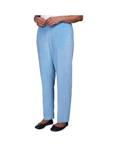 Женские вельветовые брюки Petites с широкими штанинами, цвет powder blue Alfred dunner