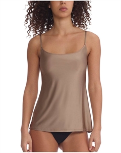 Майка из искусственного шелка, коричневый Commando