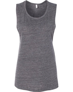 Женская майка-топ Flowy Scoop Muscle, цвет asphalt slub Bella+canvas
