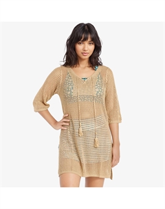 Женское пляжное платье крючком, бежевый Calypsa