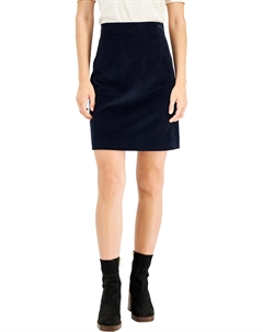Женская вельветовая короткая мини-юбка, темно-синий Weekend max mara