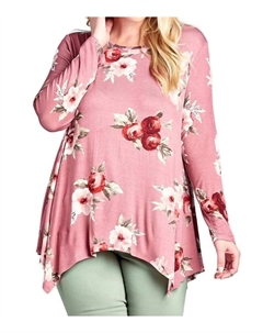 Туника Swing на шнуровке в лиловом цвете Oddi