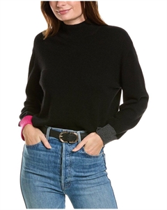 Пуловер из кашемира Crop, черный Forte cashmere