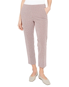 Брюки Treeca в белый узор «гусиная лапка» Multi Theory