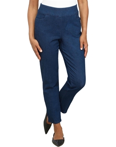 Женские джинсы Petites средней посадки, прямые, современный крой, цвет dark denim Alfred dunner