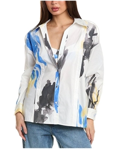 3.1 Поплиновая рубашка Phillip Lim, синий 3.1 phillip lim