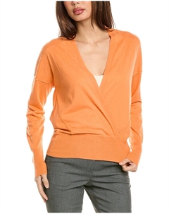 Пуловер из смеси кашемира и кашемира Surplice, оранжевый Forte cashmere